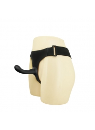Страпон с изогнутой головкой Ultra Harness Curvy Dildo - 15,8 см. - Baile - купить с доставкой в Нижнекамске