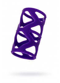 Фиолетовая насадка-сетка на пенис - 7,5 см. - A-toys - в Нижнекамске купить с доставкой