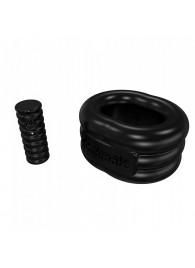 Чёрное эрекционное виброкольцо Stretch - Bathmate - в Нижнекамске купить с доставкой