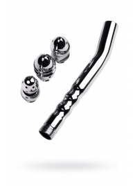 Металлический анальный душ с тремя насадками - ToyFa - купить с доставкой в Нижнекамске