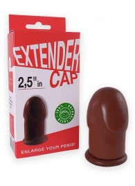 Коричневый латексный удлинитель пениса 2.5 in - Sitabella - в Нижнекамске купить с доставкой