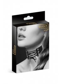 Оригинальный ошейник-чокер со шнуровкой - Bijoux Pour Toi - купить с доставкой в Нижнекамске