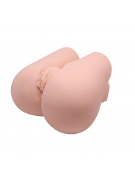 Реалистичный мастурбатор с вибрацией и двумя тоннелями - вагиной и анусом - Baile - в Нижнекамске купить с доставкой