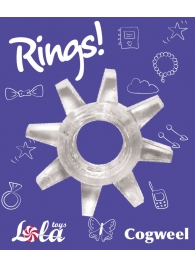 Прозрачное эрекционное кольцо Rings Cogweel - Lola Games - в Нижнекамске купить с доставкой