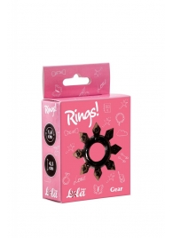 Чёрное эрекционное кольцо Rings Gear - Lola Games - в Нижнекамске купить с доставкой