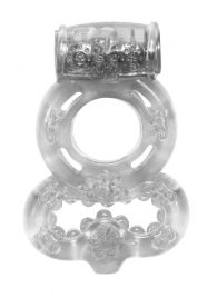 Прозрачное эрекционное кольцо Rings Treadle с подхватом - Lola Games - в Нижнекамске купить с доставкой