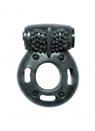 Черное эрекционное кольцо с вибрацией Rings Axle-pin - Lola Games - в Нижнекамске купить с доставкой