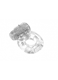 Прозрачное эрекционное кольцо с вибрацией Rings Axle-pin - Lola Games - в Нижнекамске купить с доставкой