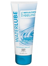 Лубрикант на основе чистой родниковой воды WaterLube - 100 мл. - HOT - купить с доставкой в Нижнекамске
