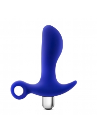 Синий стимулятор простаты с ручкой-кольцом Performance Prostimulator 02 - Blush Novelties - в Нижнекамске купить с доставкой