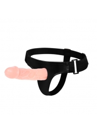 Телесный фаллоимитатор на трусиках Jessica Strap-On - 15,5 см. - Baile - купить с доставкой в Нижнекамске