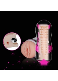 Мастурбатор-вагина Sex In A Can Vibra Vagina Tunnel - Lovetoy - в Нижнекамске купить с доставкой