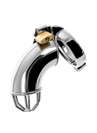 Серебристый мужской пояс верности TOYFA Metal - ToyFa - купить с доставкой в Нижнекамске