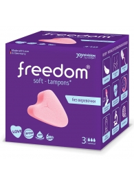 Женские гигиенические тампоны без веревочки FREEDOM normal - 3 шт. - Freedom - купить с доставкой в Нижнекамске