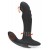 Черный вибромассажер простаты с функцией римминга Plug with Perineum Stimulator - 16,6 см. - Orion - в Нижнекамске купить с доставкой