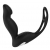 Черный вибромассажер простаты P-PLEASER W ERECTION ENHANCE - Dream Toys - в Нижнекамске купить с доставкой