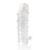 Закрытая прозрачная рельефная насадка Crystal sleeve - 13 см. - Erowoman-Eroman - в Нижнекамске купить с доставкой