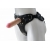 Черный пояс-трусики с двумя насадками Soft-Dolli - 16,5 и 10,5 см. - LOVETOY (А-Полимер) - купить с доставкой в Нижнекамске