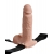 Телесный перезаряжаемый вибрострапон 7  Hollow Rechargeable Strap-on with Balls - 20,3 см. - Pipedream - купить с доставкой в Нижнекамске