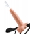 Телесный полый страпон с имитацией эякуляции 7.5  Hollow Squirting Strap-On with Balls Flesh - 21,6 см. - Pipedream - купить с доставкой в Нижнекамске