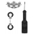 Черный игровой набор Introductory Bondage Kit №4 - Shots Media BV - купить с доставкой в Нижнекамске