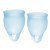 Набор голубых менструальных чаш Feel confident Menstrual Cup - Satisfyer - купить с доставкой в Нижнекамске