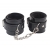 Черные оковы на ноги Obey Me Leather Ankle Cuffs - Chisa - купить с доставкой в Нижнекамске