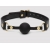 Черный кляп-шар Bound to You Faux Leather Ball Gag - Fifty Shades of Grey - купить с доставкой в Нижнекамске