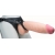 Телесный реалистичный фаллоимитатор на черных трусиках Real Big Strap-On - 34,5 см. - LOVETOY (А-Полимер) - купить с доставкой в Нижнекамске