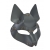Серая маска Wolf с клепками - Sitabella - купить с доставкой в Нижнекамске