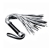 Серебристая плетка Struggle My Flogger с черной ручкой - 45 см. - Lovetoy - купить с доставкой в Нижнекамске
