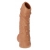 Телесная насадка с пупырышками и открытой головкой Nude Sleeve M - 12 см. - KOKOS - в Нижнекамске купить с доставкой