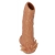 Телесная насадка с усиками и открытой головкой Nude Sleeve M - 12 см. - KOKOS - в Нижнекамске купить с доставкой