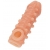 Телесная закрытая насадка с шариками Cock Sleeve Size M - 15,6 см. - KOKOS - в Нижнекамске купить с доставкой