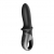 Черный анальный вибратор Hot Passion с функцией нагрева - Satisfyer - в Нижнекамске купить с доставкой