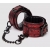 Красно-черные наручники Reversible Faux Leather Wrist Cuffs - Fifty Shades of Grey - купить с доставкой в Нижнекамске