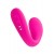 Ярко-розовый многофункциональный стимулятор для пар Dolce - Lovense