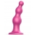 Розовая насадка Strap-On-Me Dildo Plug Beads size S - Strap-on-me - купить с доставкой в Нижнекамске
