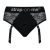 Черные трусики для насадок Diva Lingerie Harness - size L - Strap-on-me - купить с доставкой в Нижнекамске