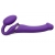 Фиолетовый безремневой вибрострапон Silicone Bendable Strap-On - size M - Strap-on-me - купить с доставкой в Нижнекамске