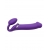 Фиолетовый безремневой вибрострапон Silicone Bendable Strap-On - size XL - Strap-on-me - купить с доставкой в Нижнекамске