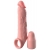 Телесная насадка-удлинитель 2 Inch Silicone X-tension with Strap - 20,3 см. - Pipedream - в Нижнекамске купить с доставкой