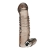 Дымчатая насадка на пенис с вибрацией  Vibrating Penis Enhancing Sleeve Extension - 13,3 см. - BlueLine - в Нижнекамске купить с доставкой