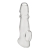Прозрачная насадка для пениса Girthy Penis Enhancing Sleeve Extension - 17,1 см. - BlueLine - в Нижнекамске купить с доставкой