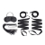 Эротический набор 4PC Bondage Bed Strap   Flogger Kit - Lux Fetish - купить с доставкой в Нижнекамске
