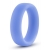 Голубое люминесцентное кольцо Silicone Glo Cock Ring - Blush Novelties - в Нижнекамске купить с доставкой