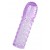 Фиолетовая рельефная насадка на пенис - 13,5 см. - A-toys - в Нижнекамске купить с доставкой