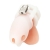Белая клетка для пениса Silicone Small 2 in Cock Cage With Ball Divider - BlueLine - купить с доставкой в Нижнекамске