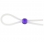Прозрачное лассо с фиолетовой бусиной SILICONE COCK RING WITH BEAD LAVENDER - NMC - в Нижнекамске купить с доставкой