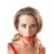 Силиконовый кляп-шар на чёрных ремешках Red Gag silicone - Orion - купить с доставкой в Нижнекамске
